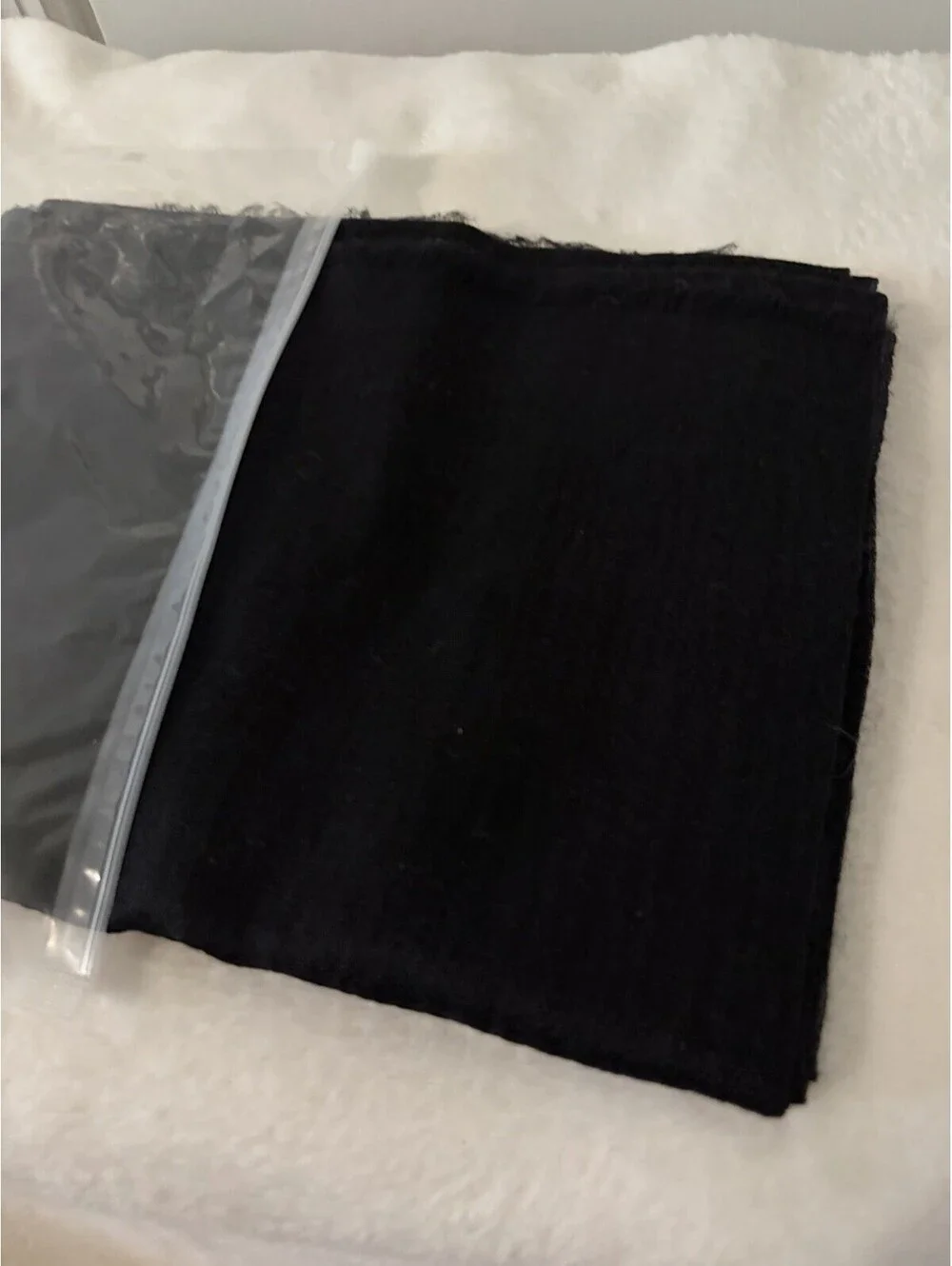 Aani Pure Cashmere Featherlight Scarf Wrap Black NWT